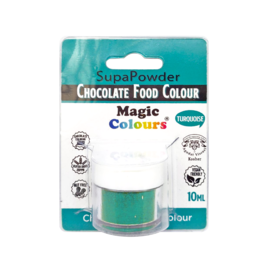 [P. CADUC.] CORANTE EM P PARA CHOCOLATE MAGIC COLOURS TURQUESA - TURQUOISE 10 ML