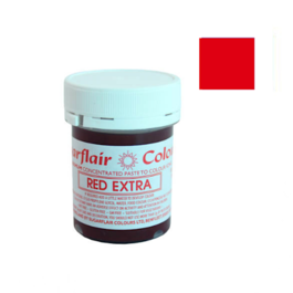 CORANTE EM PASTA SUGARFLAIR - RED EXTRA / EXTRA VERMELHO 42 G