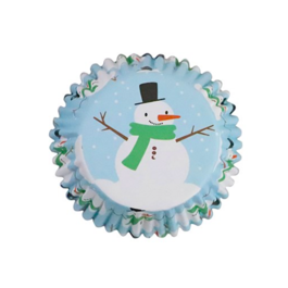 CÁPSULAS CUPCAKE PME - BONECO DE NEVE