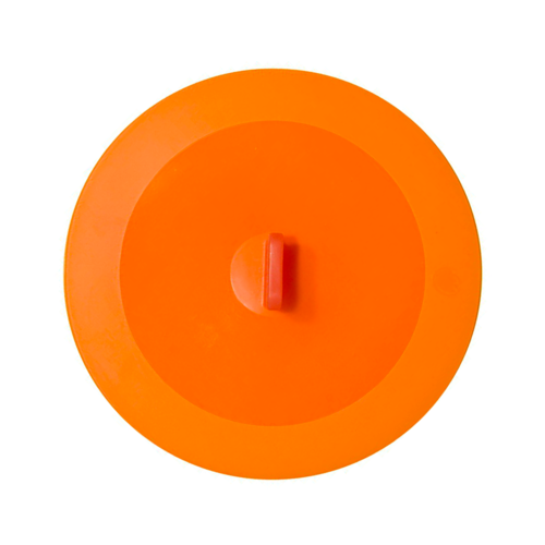 TAMPA DE SILICONE COM VENTOSA PAVONI - LARANJA 15 CM