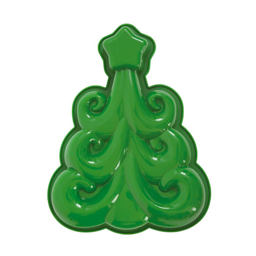 MOLDE DE SILICONE PAVONI - RVORE DE NATAL VERDE