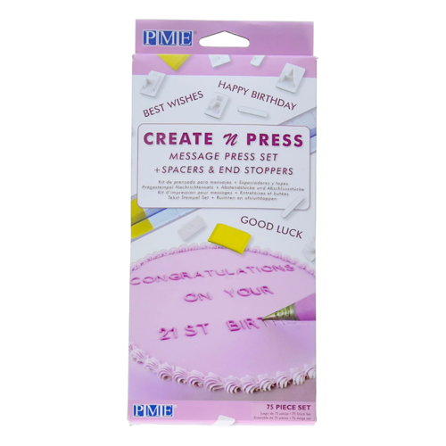 MARCADORES LETRAS "CREATE N PRESS" PME - SELOS ALFANUMERICOS