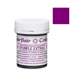 CORANTE EM PASTA SUGARFLAIR - PURPLE EXTRA / EXTRA ROXO 42 G