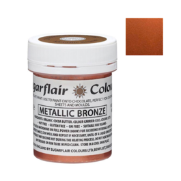 TINTA PARA CHOCOLATE SUGARFLAIR - METALLIC BRONZE / BRONZE METÁLICO 35 G