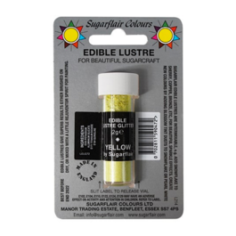 [P. CADUC.] GLITTER COMESTVEL SUGARFLAIR - YELLOW / AMARELO 7 ML