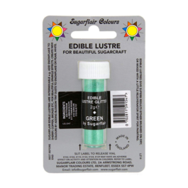 GLITTER COMESTVEL SUGARFLAIR - GREEN / VERDE 7 ML