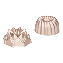 SET MOLDES DE ALUMÍNIO FUNDIDO PATISSE - 2 "BUNDT" 10 CM