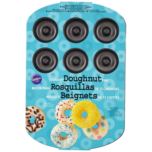 MOLDE MDIO DE DOUGHNUT WILTON - 12 CAVIDADES