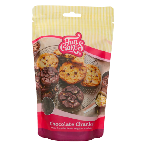 CHIPS DE CHOCOLATE PRETO FUNCAKES - CHUNKS 350 G