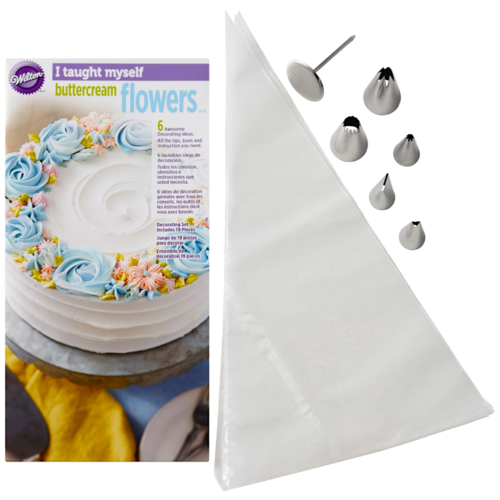 CONJUNTO DE FLORES DE CREME DE MANTEIGA WILTON