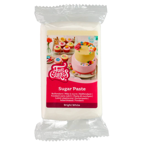 PASTA DE AÇÚCAR DE SABOR FUNCAKES - BRANCO BAUNILHA 250 G