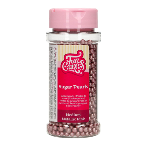 PROLAS DE ACAR FUNCAKES -  ROSA METLICO (4 MM) 80 G