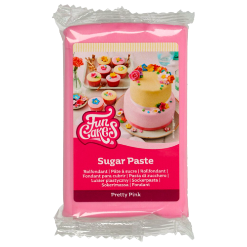 PASTA DE AÇÚCAR FUNCAKES - ROSA "PRETTY" 250 G