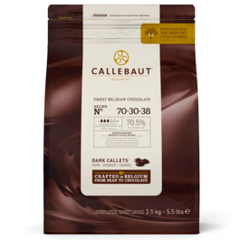 CALLETS DE CHOCOLATE EXTRA PRETO (70,5%) CALLEBAUT 2,5 KG