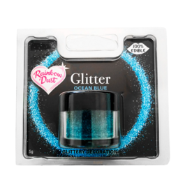 EDIBLE GLITTER RAINBOW DUST OCEAN BLUE - AZUL OCEANO 5 G