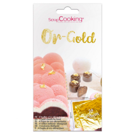 FOLHAS DE OURO COMESTÍVEIS SCRAPCOOKING - 24 K