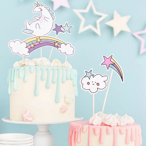 TOPPER PARA BOLO PARTYDECO - UNICORNIO