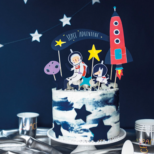 TOPPER PARA BOLO PARTYDECO - AVENTURA ESPACIAL