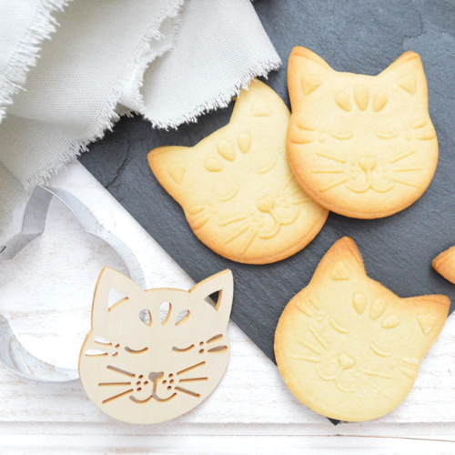 CORTADOR DE BISCOITOS + CARIMBO SCRAPCOOKING - GATO