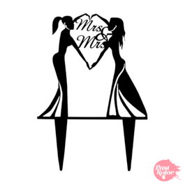 CAKE TOPPER CASAL MULHERES N2