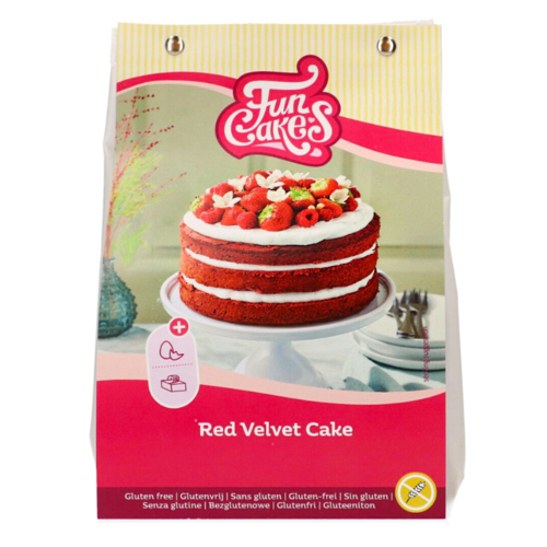 PREPARAÇÃO DE FUNCAKES PARA RED VELVET (SEM GLUTEN) - 400 G