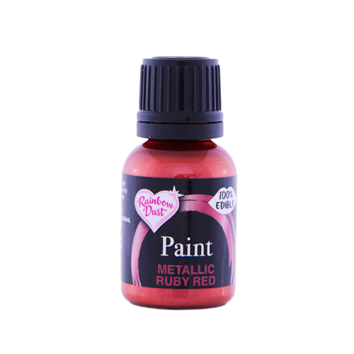 PINTURA METALIZADA COMESTIBLE RAINBOW DUST - RUBY RED (25 G)