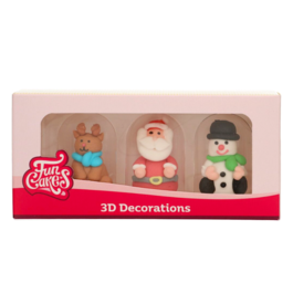 DECORAÇÕES DE AÇÚCAR (3D) FUNCAKES - FIGURAS DE NATAL