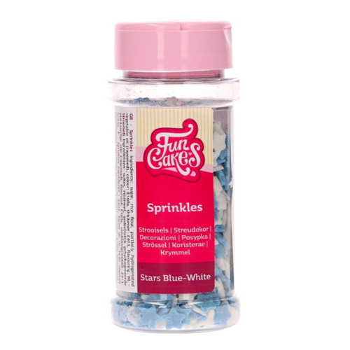 SPRINKLES FUNCAKES - ESTRELAS (BRANCAS E AZUIS) 55 G