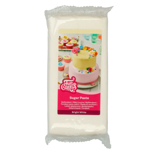 PASTA DE ACAR DE SABOR FUNCAKES - BRANCO BAUNILHA 1 KG