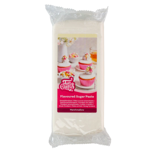 PASTA DE AÇÚCAR DE SABOR FUNCAKES - BRANCO MARSHMALLOW 1 KG