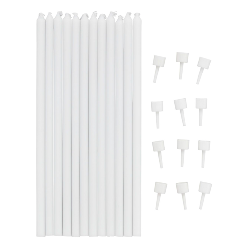 VELAS DE ANIVERSRIO WILTON - BRANCO EXTRA-LONGO