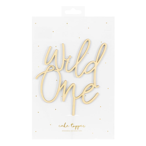 CAKE TOPPER PARA BOLO MADEIRA PARTYDECO - "WILD ONE" (SELVAGEM)