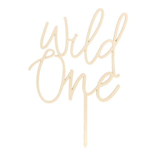 CAKE TOPPER PARA BOLO MADEIRA PARTYDECO - "WILD ONE" (SELVAGEM)