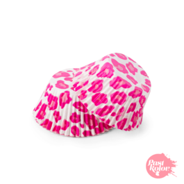 CÁPSULAS CUPCAKE LEOPARDO ROSA - 30 UNIDADES