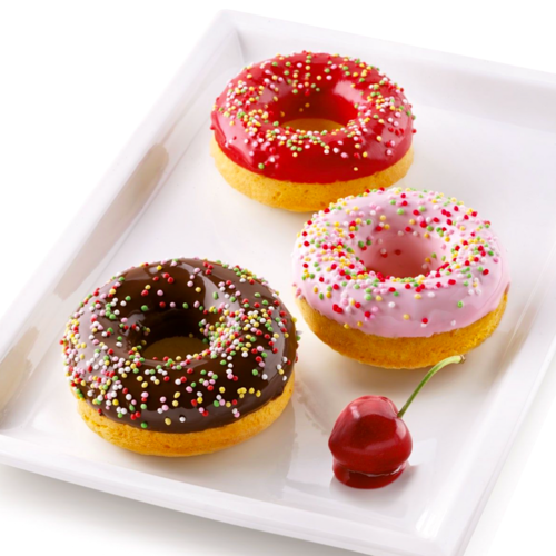 MOLDE DE SILICONE SILICONE SILIKOMART PARA DONUTS