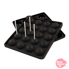 MOLDE DE SILICONE PARA 20 CAKE POPS + PALITOS