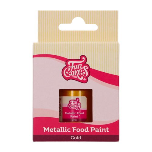 TINTA METLICA COMESTVEL FUNCAKES - DOURADO / GOLD 30 ML