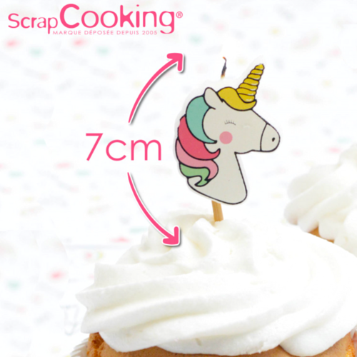 VELAS SCRAPCOOKING - UNICRNIOS