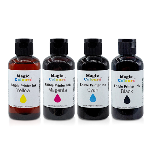 FRASCO DE RECARGA DE TINTA COMESTVEL "MAGIC COLOURS" - CYAN (55 ML)