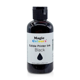 FRASCO DE RECARGA DE TINTA COMESTVEL "MAGIC COLOURS" - PRETO (55 ML)