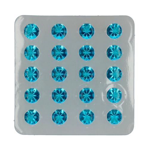 DIAMANTES COMESTVEIS DE GELATINA FUNCAKES - AZUL CELESTE