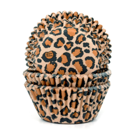 CÁPSULAS CUPCAKE "HOUSE OF MARIE" - MARROM LEOPARDO