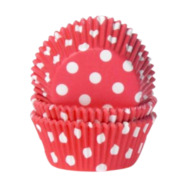 CPSULAS CUPCAKE "HOUSE OF MARIE" - LUNARES VERMELHOS (POLKA DOTS)