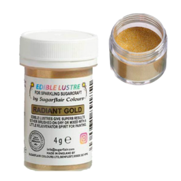 GLITTER COMESTVEL SUGARFLAIR - RADIANT GOLD (4 G)