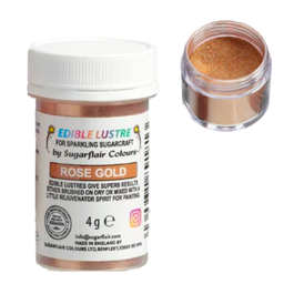 GLITTER COMESTVEL SUGARFLAIR - ROSE GOLD (4 G)