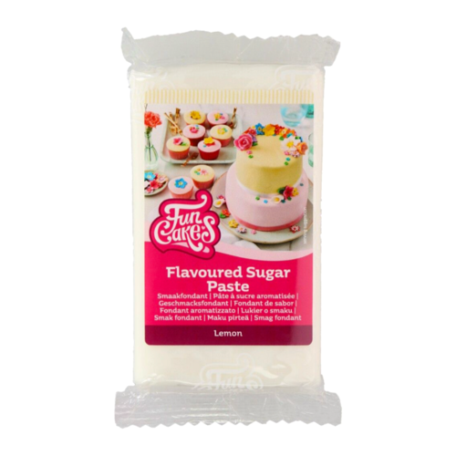 PASTA DE AUCAR DE SABOR FUNCAKES - BRANCO LIMO 250 G