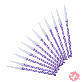 VELAS EM ESPIRAL LILAS