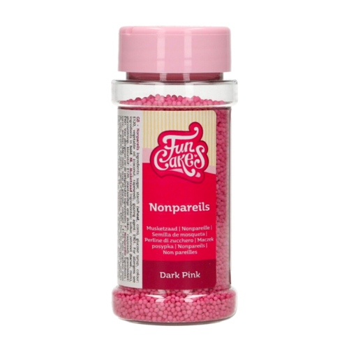 PROLAS DE ACAR (NONPAREILS) FUNCAKES - ROSA ESCURO 80 G