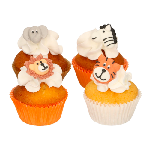 DECORAES EM ACAR FUNCAKES - ANIMAIS DO SAFARI