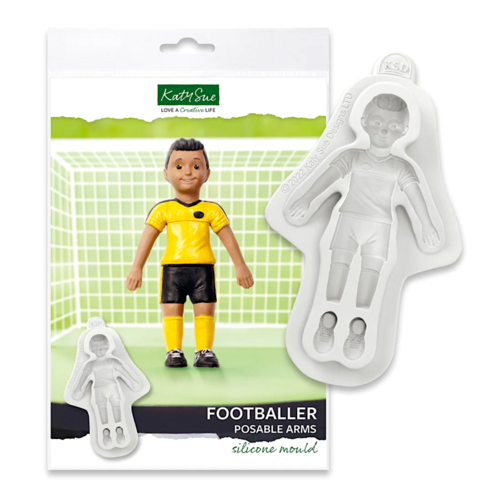 MOLDE DE SILICONE KATY SUE - JOGADOR DE FUTEBOL / "FOOTBALLER"